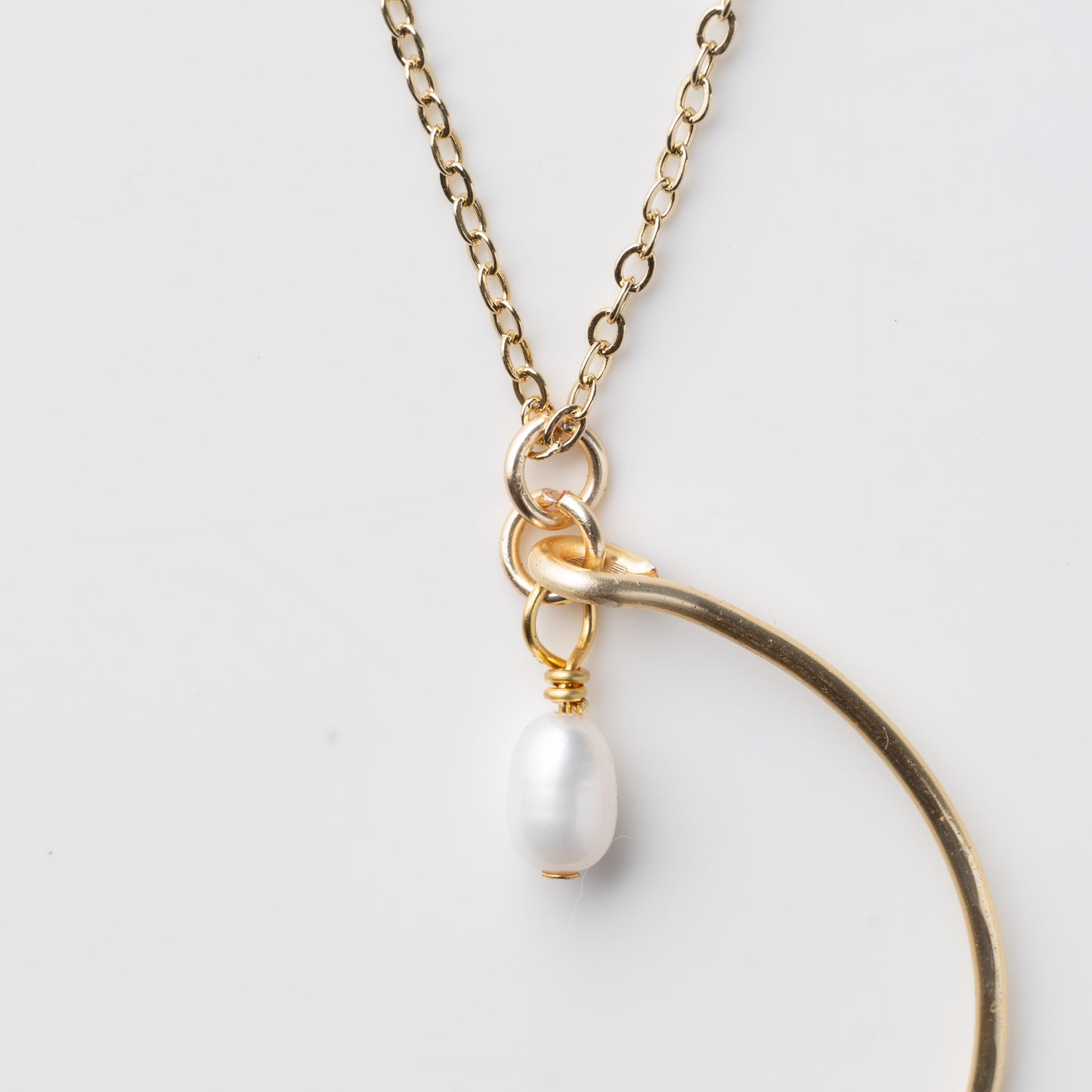 Crescent Pearl Necklace