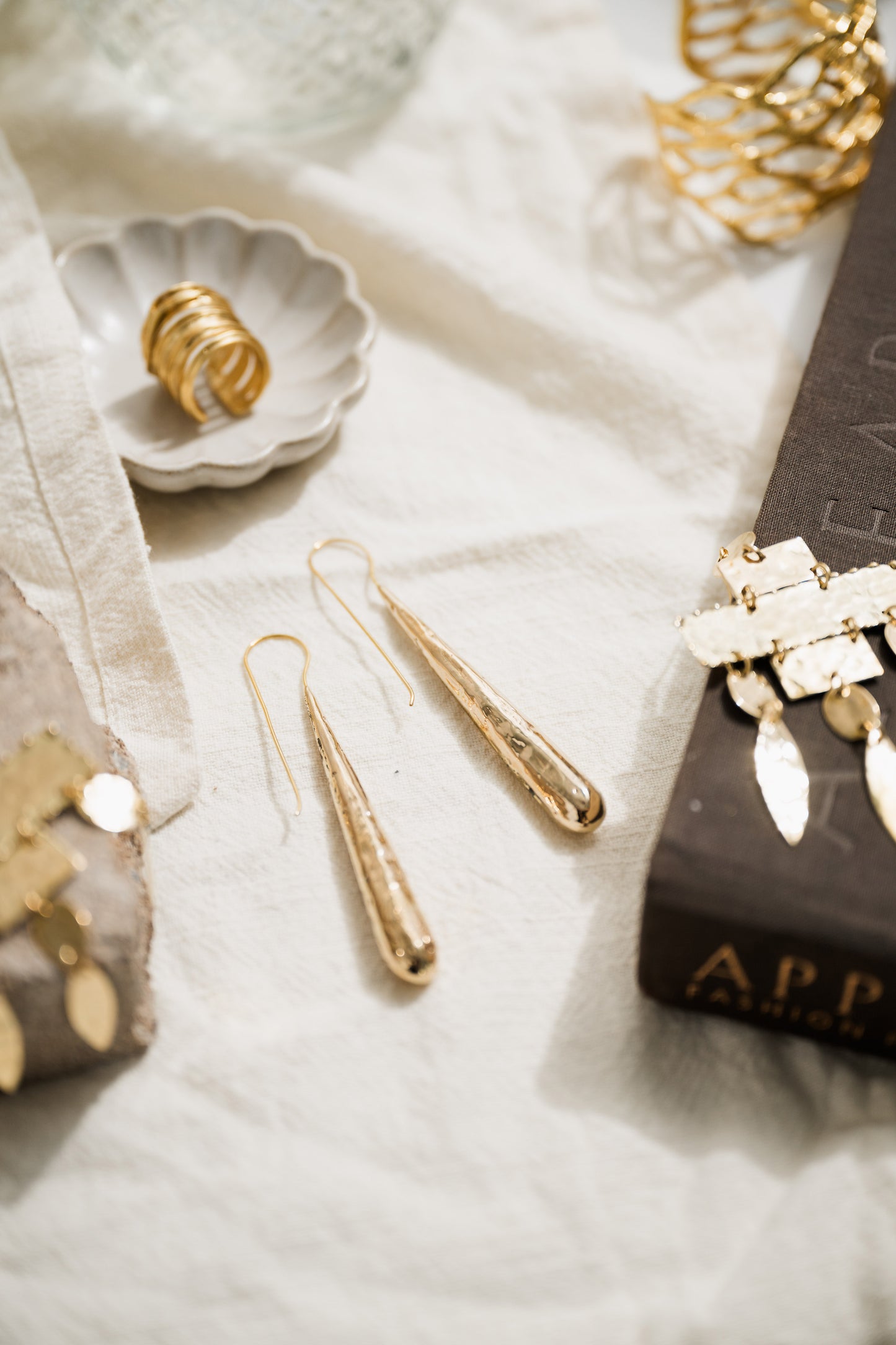 Teardrop Pendant Earrings