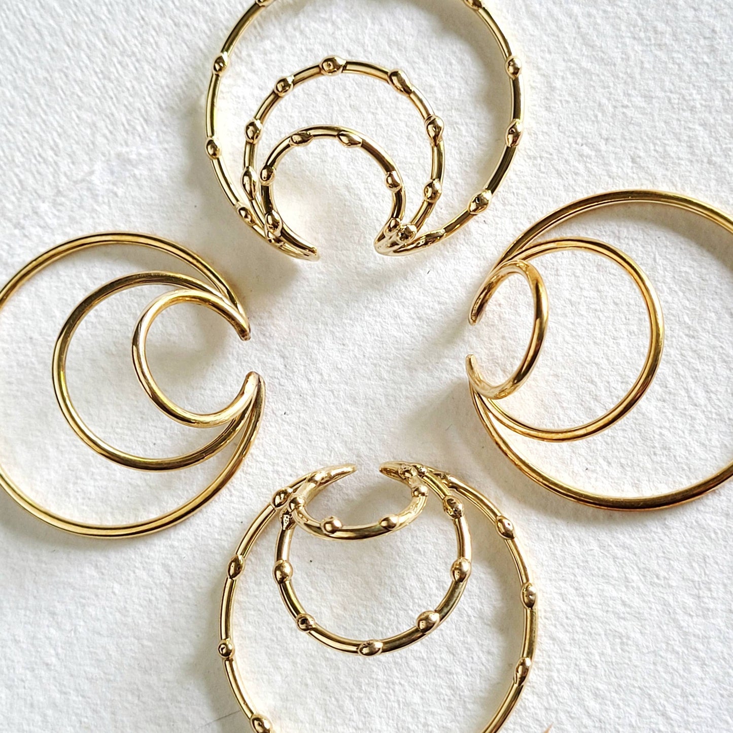 Triple Hoop Ear Cuffs
