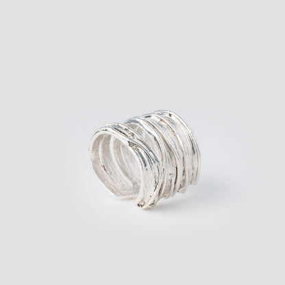 Brushed Ribbon Ring