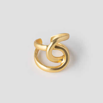 Intertwined Link Oversize Ring