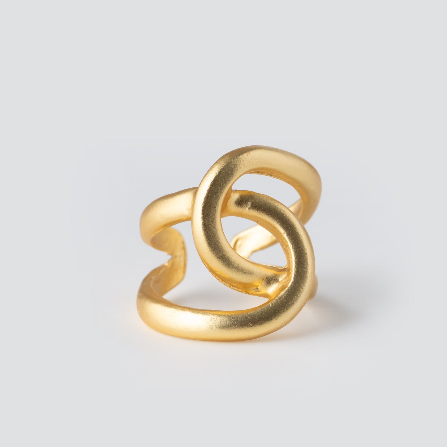 Intertwined Link Oversize Ring