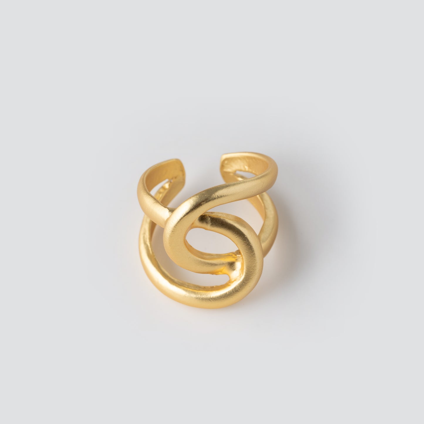 Intertwined Link Oversize Ring