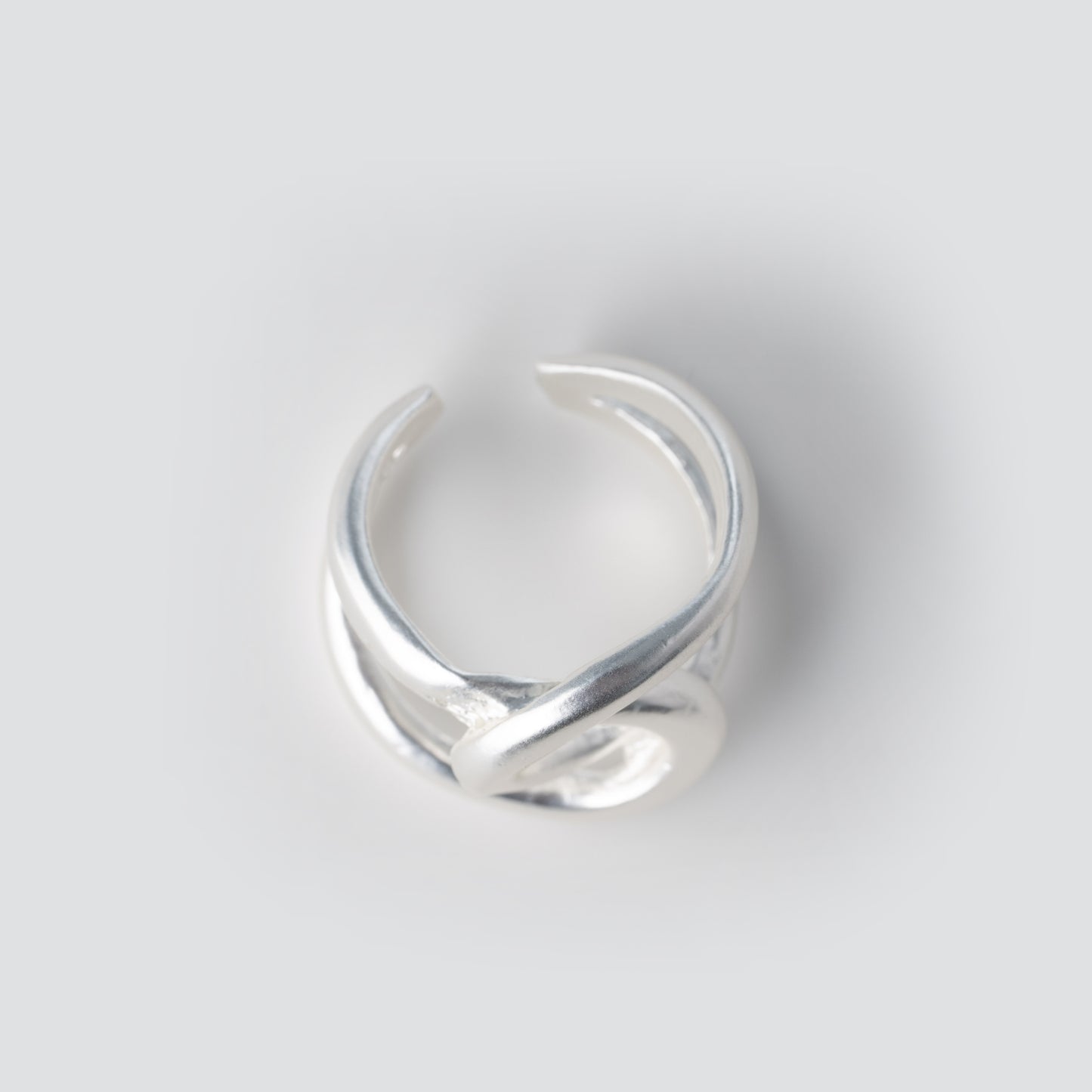 Intertwined Link Oversize Ring