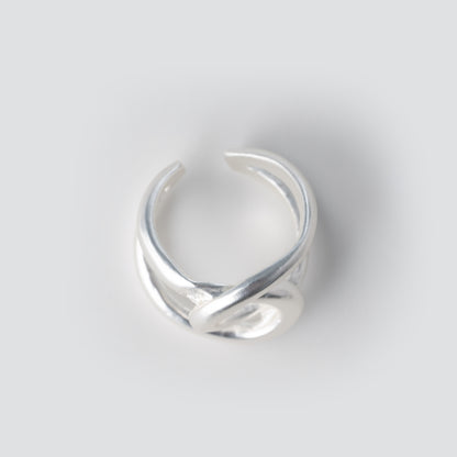 Intertwined Link Oversize Ring