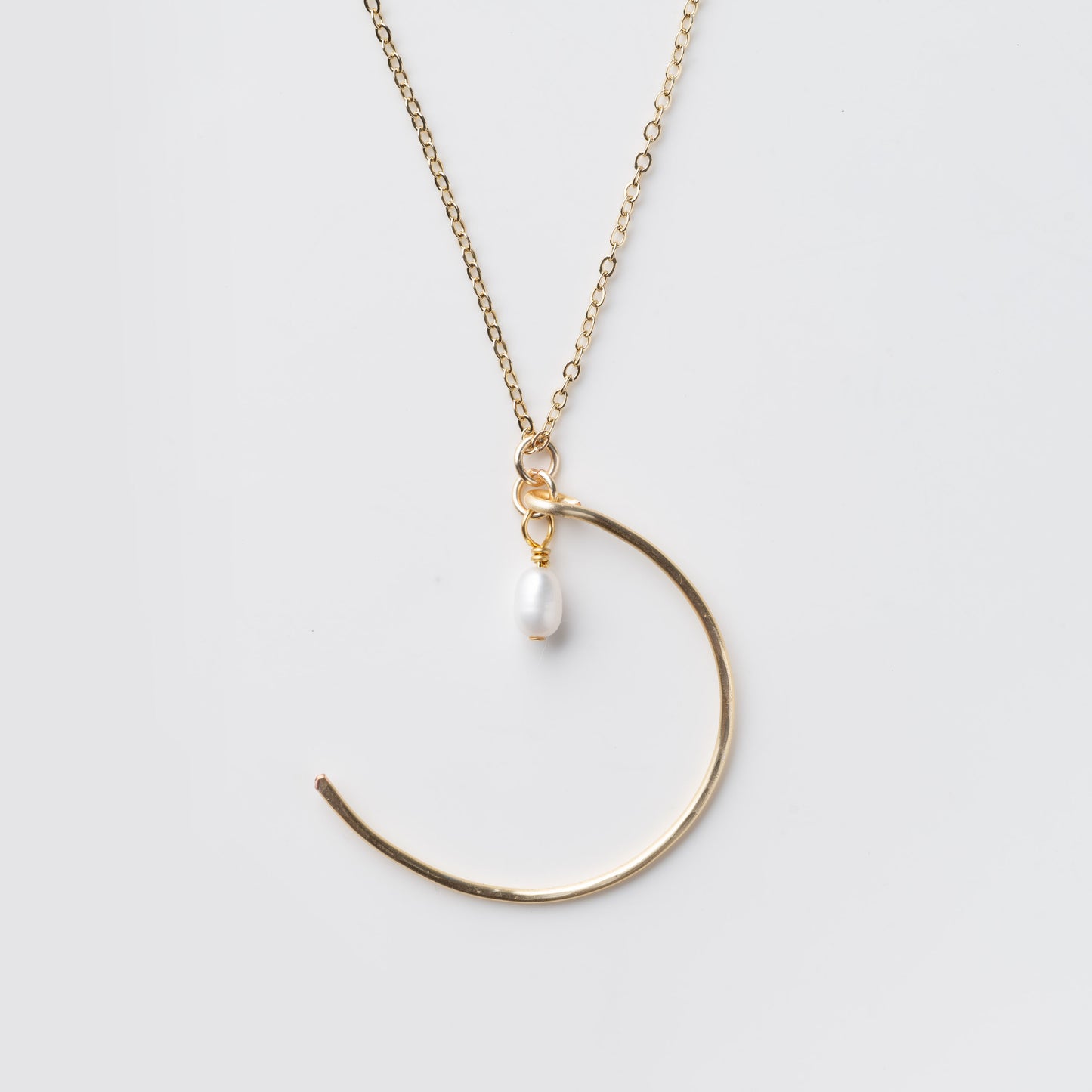 Crescent Pearl Necklace