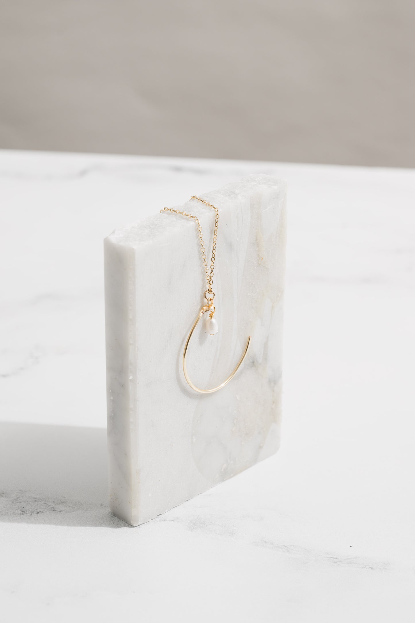 Crescent Pearl Necklace