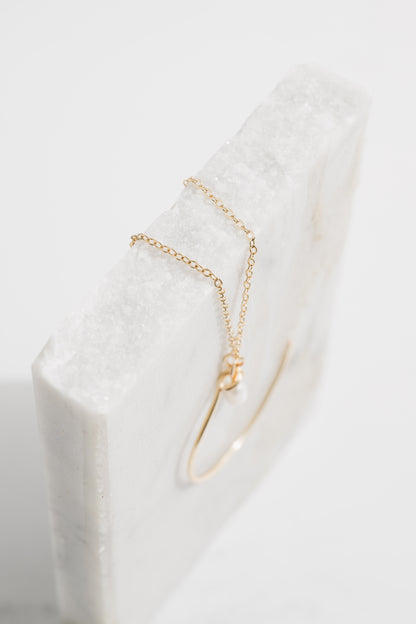 Crescent Pearl Necklace