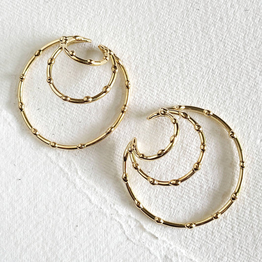 Triple Hoop Ear Cuffs